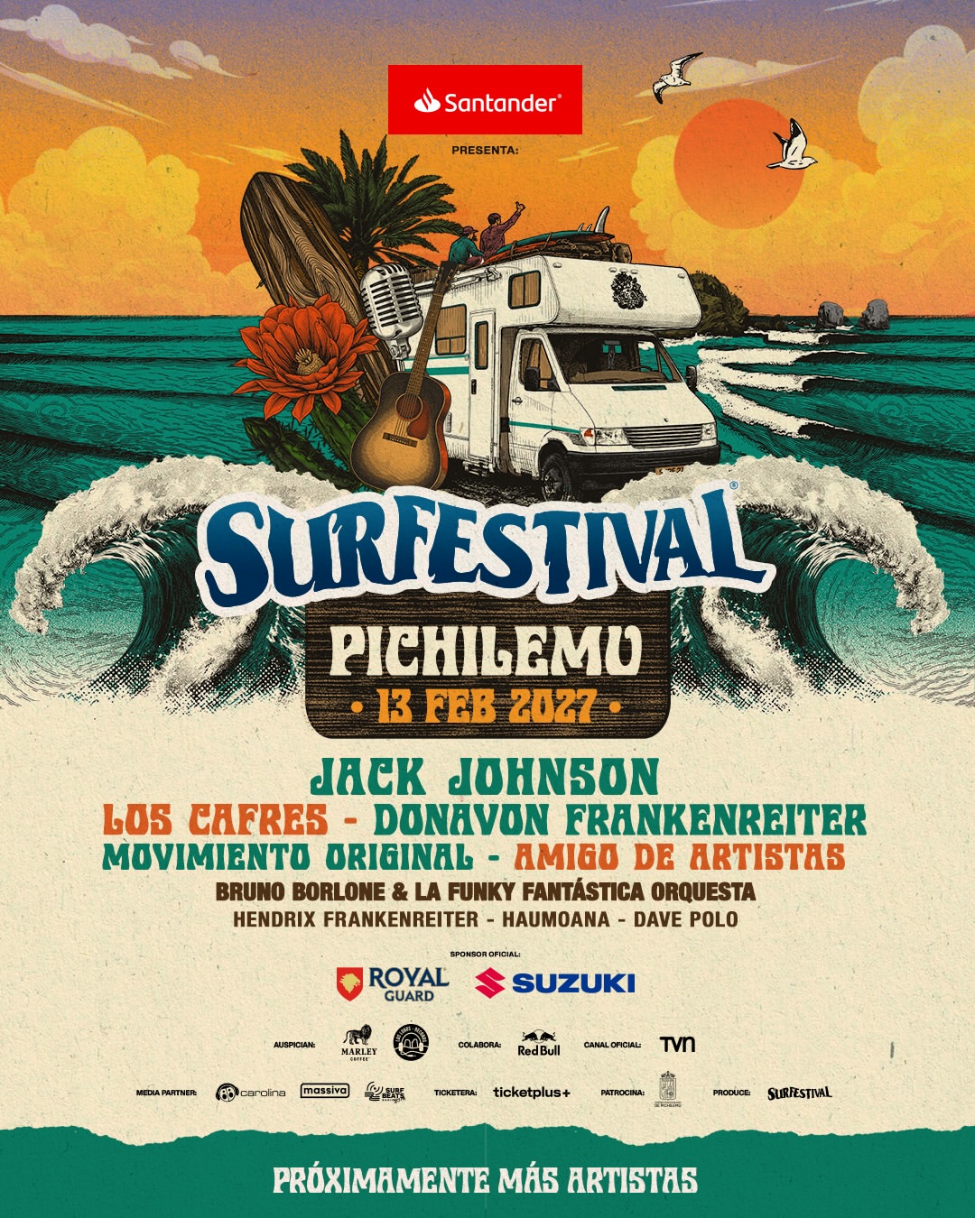 Surfestival 2027: Revelan cartel de artistas